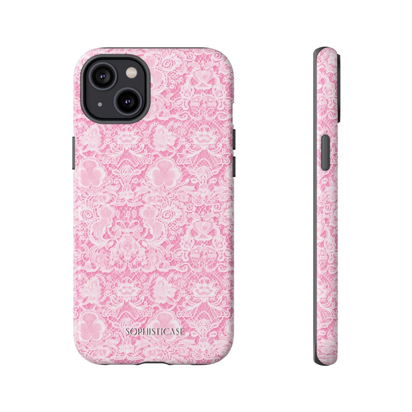 Luxe Lace in Pink - iPhone Case, Samsung Galaxy Case, Google Pixel Case