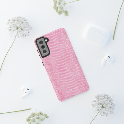 Luxe Leather in Pink - Tough Phone Case