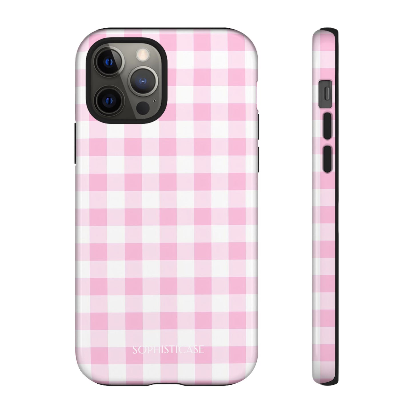Gingham in Pink - Tough Phone Case