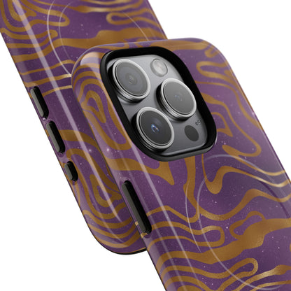 Cosmic Gold in Purple - iPhone Magsafe Case
