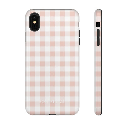 Tough Case - Gingham in Neutral Beige