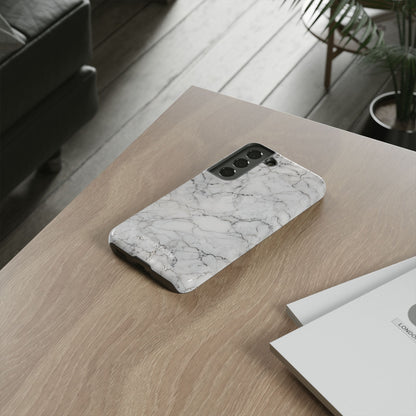 Marble Opulence in White - iPhone Case, Samsung Galaxy Case, Google Pixel Case