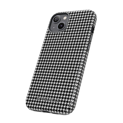 Houndstooth in Black - Drop Proof Phone Case for iPhone