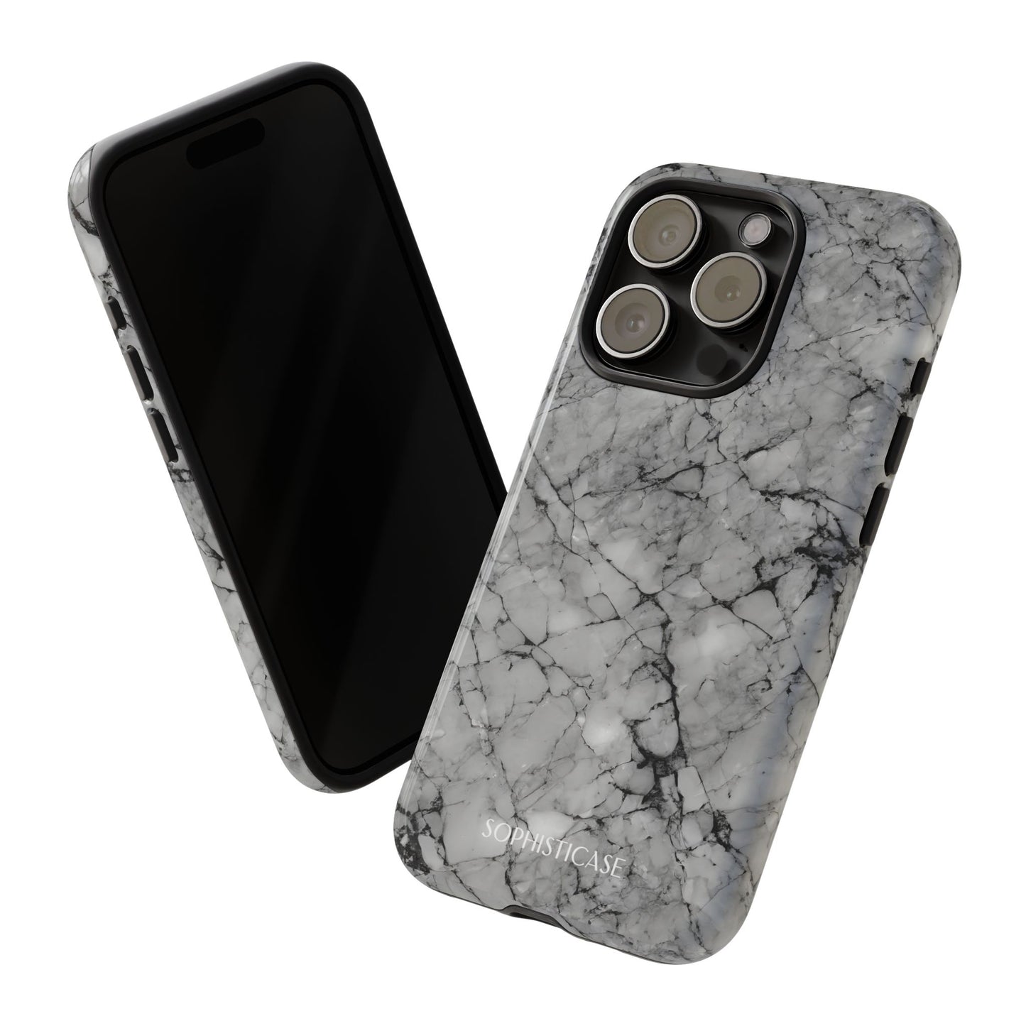 Marble Opulence in Grey - iPhone Case, Samsung Galaxy Case, Google Pixel Case