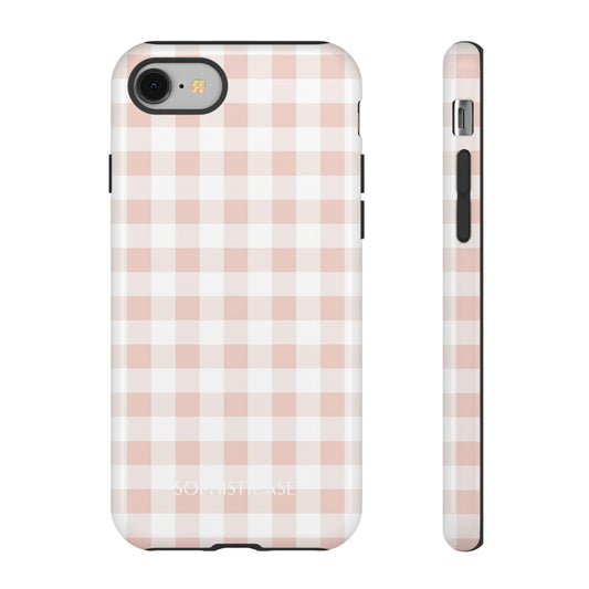 Tough Case - Gingham in Neutral Beige