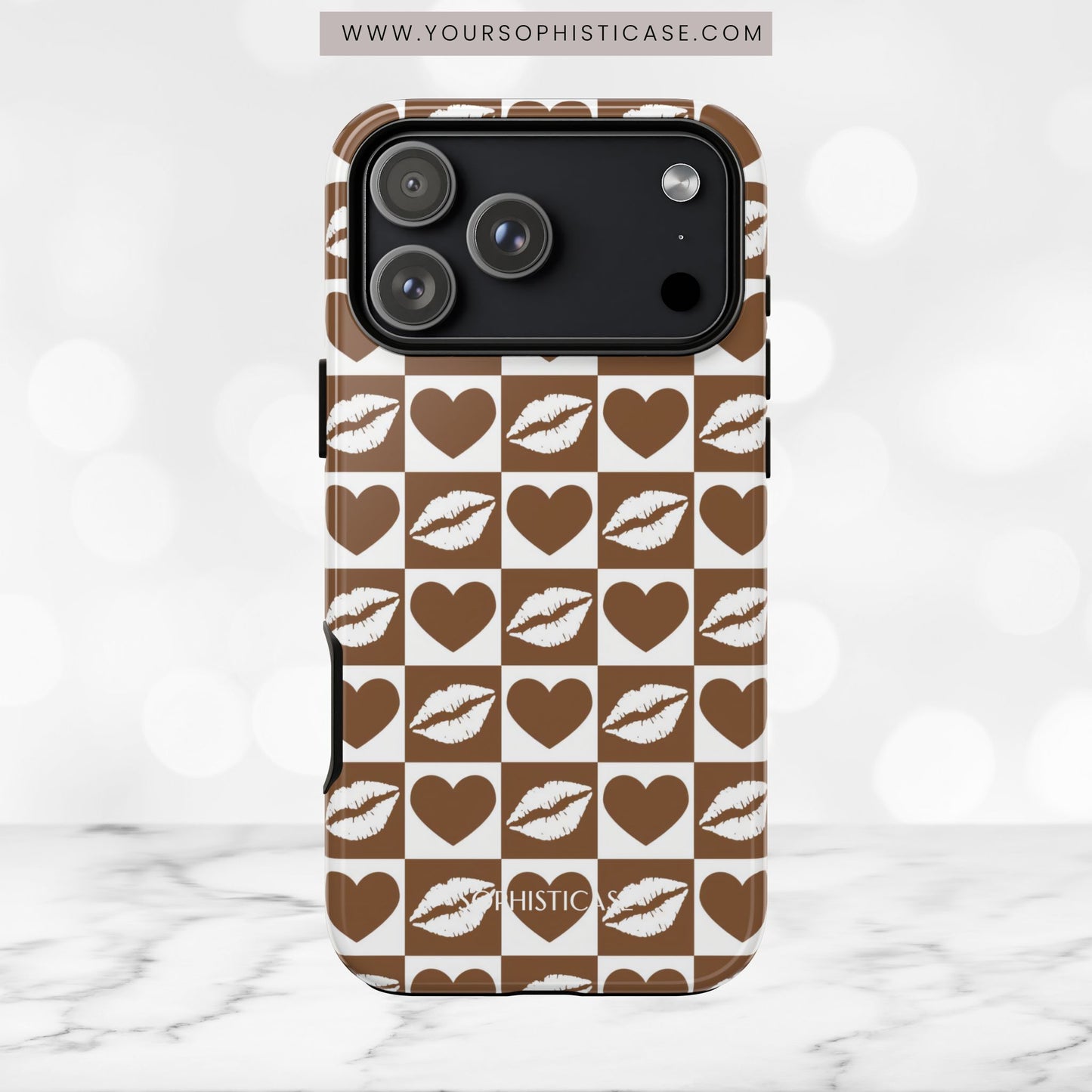 Belle Amie in Deep Brown - iPhone Case