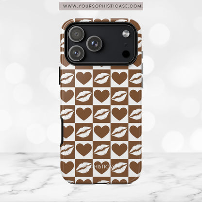 Belle Amie in Deep Brown - iPhone Case