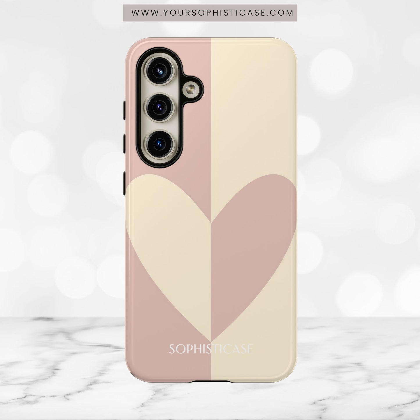 Be Mine in Brown and Beige - iPhone Case, Samsung Galaxy Case, Google Pixel Case