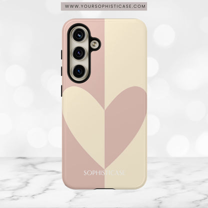 Be Mine in Brown and Beige - iPhone Case, Samsung Galaxy Case, Google Pixel Case
