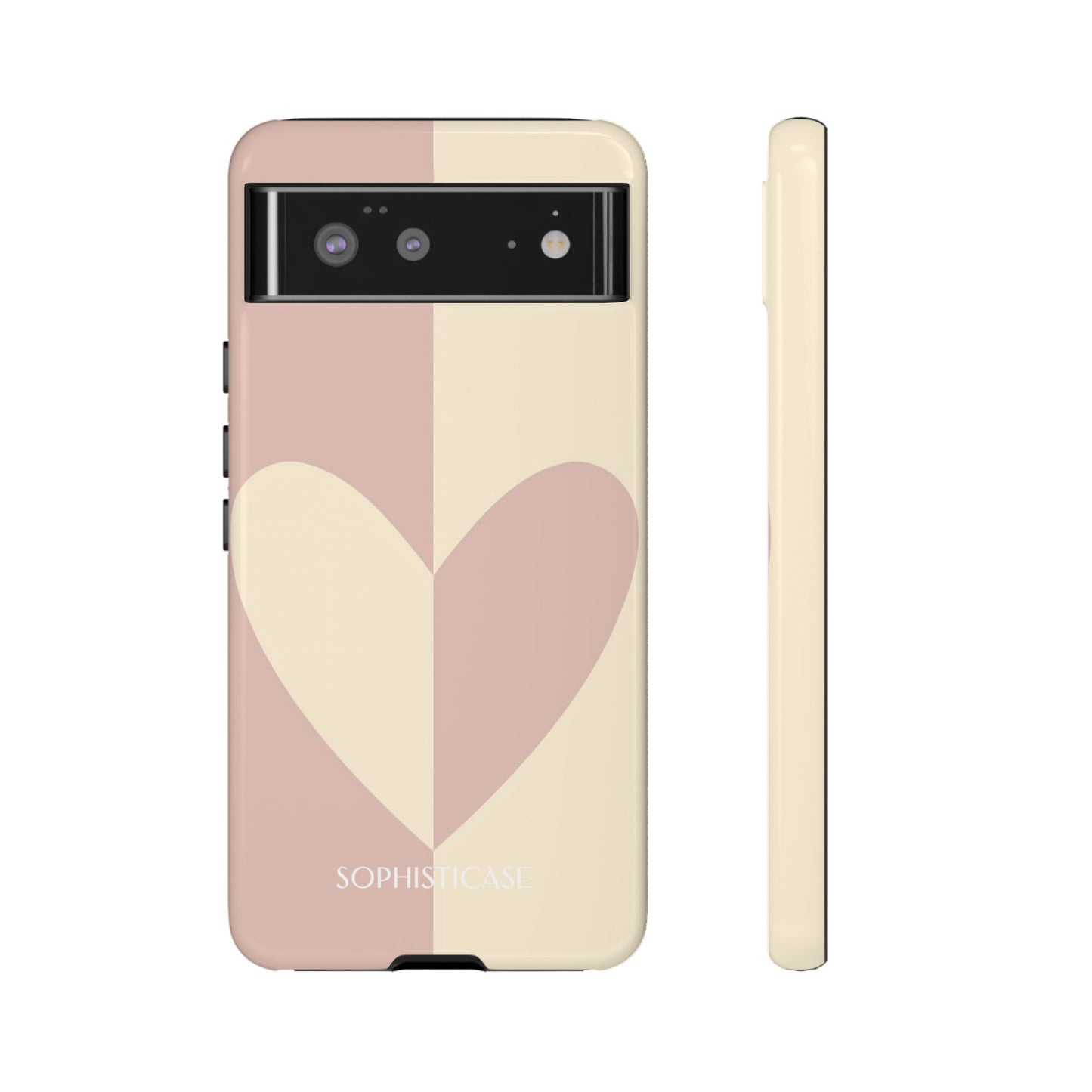 Be Mine in Brown and Beige - iPhone Case, Samsung Galaxy Case, Google Pixel Case