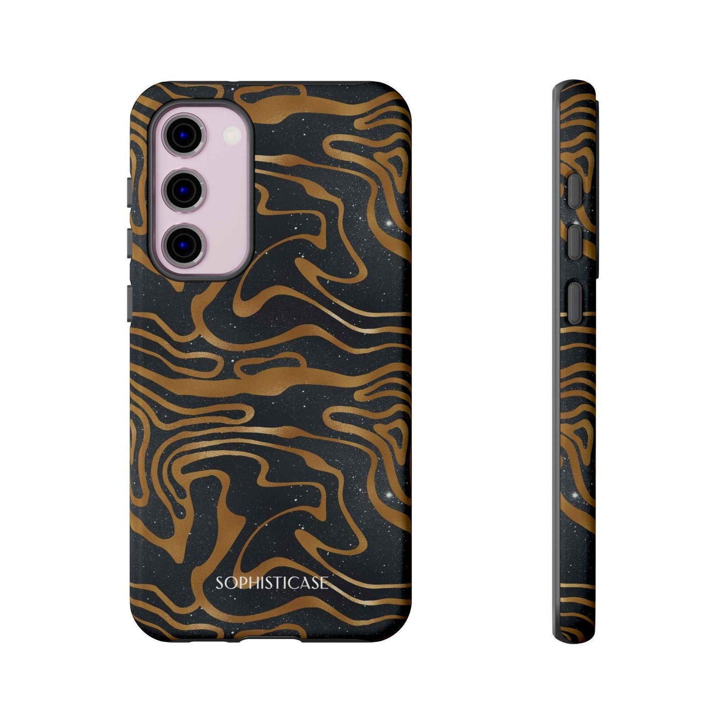 Cosmic Zebra in Black - iPhone Case, Samsung Galaxy Case, Google Pixel Case