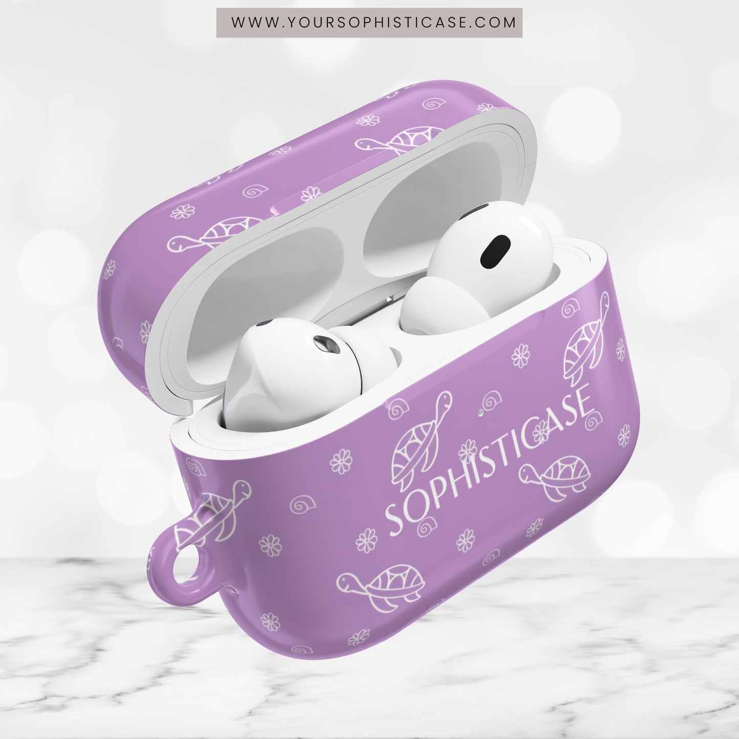 AirPod Cases - Turtle Island in Purple