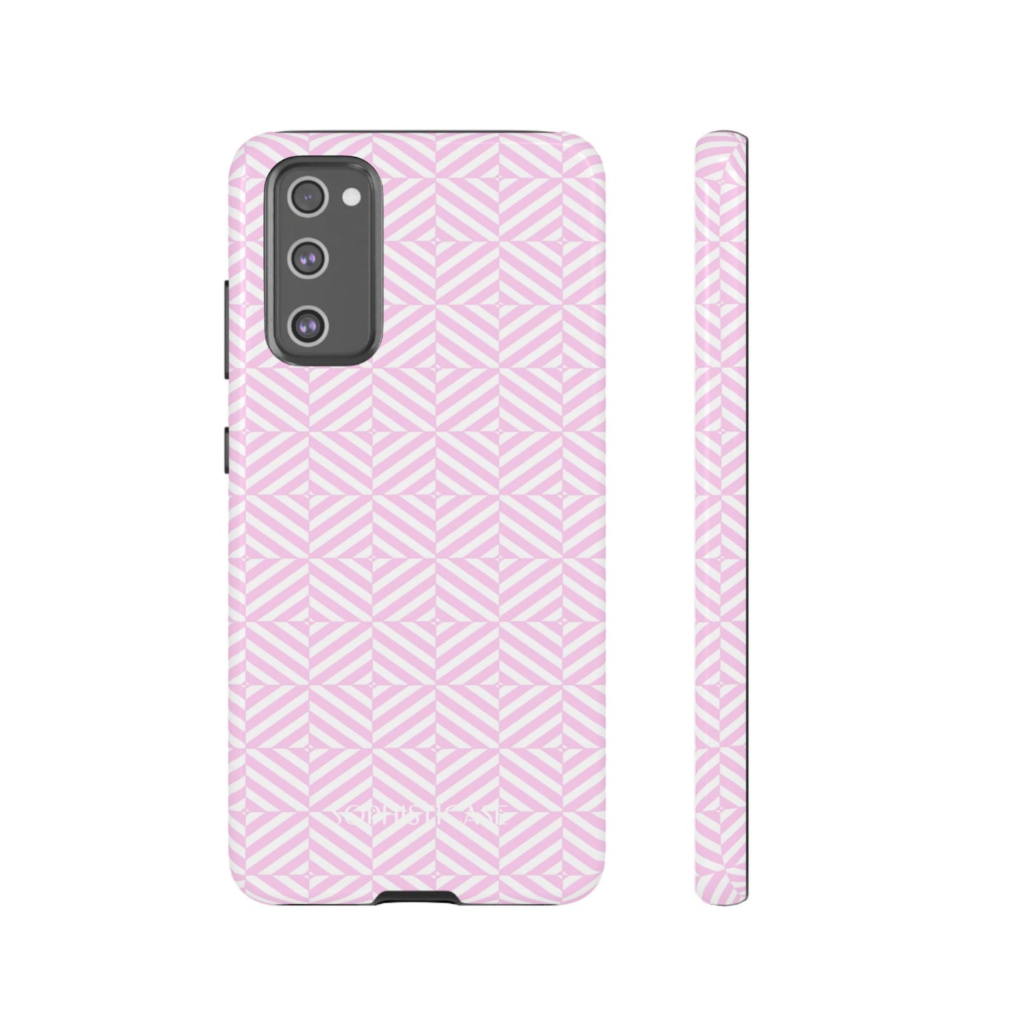 Illusions in Pink - Dual Layer Shockproof Phone Case for iPhone, Google Pixel and Samsung Galaxy