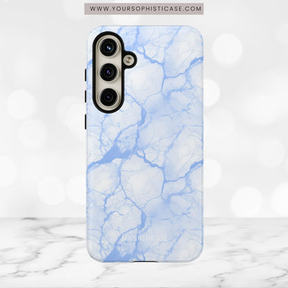 Marble Opulence in Blue - Tough Phone Case