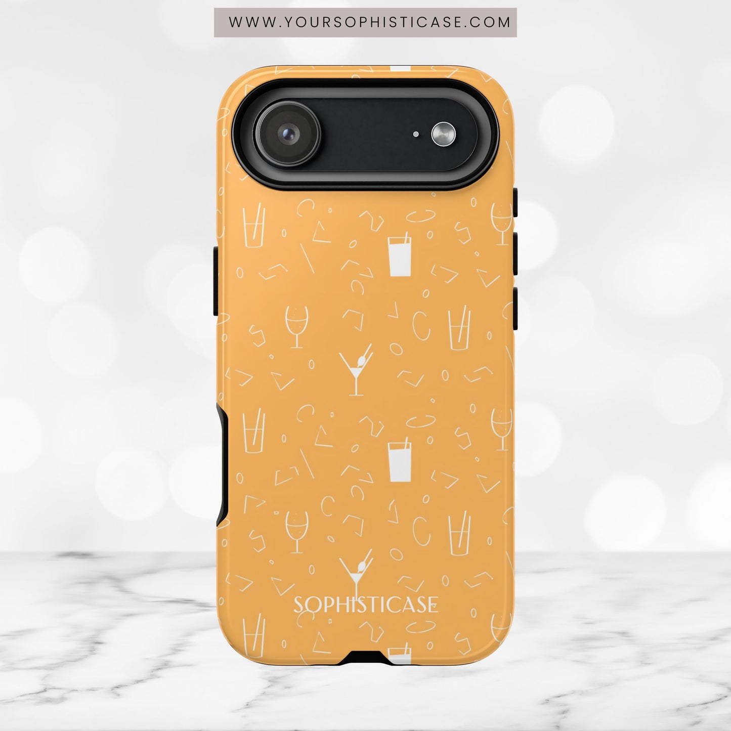 Cocktail Hour in Yellow - iPhone Case