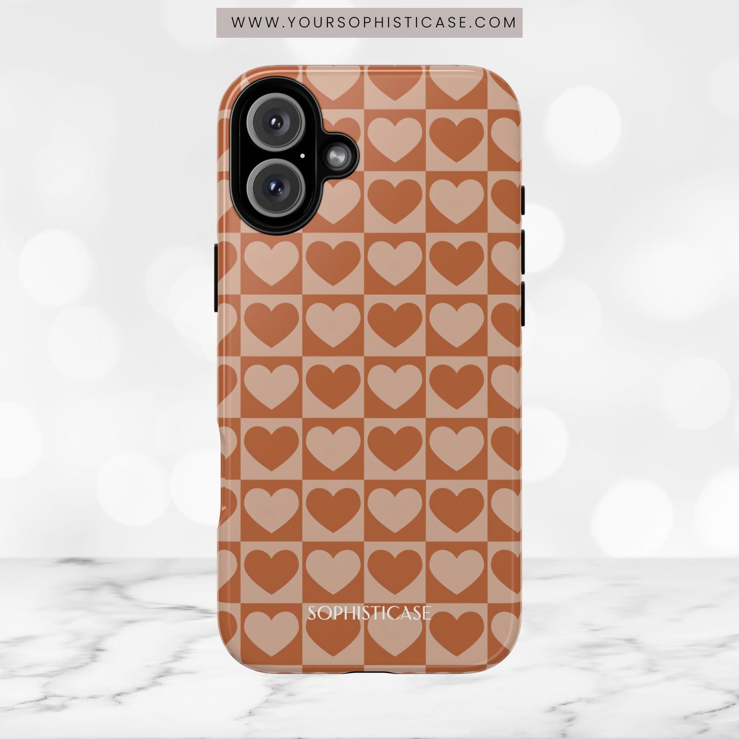 Tough Love in Brown - iPhone Case
