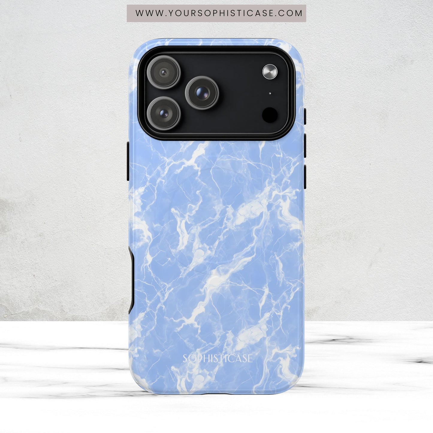 Marble Crush in Blue - Magsafe Case