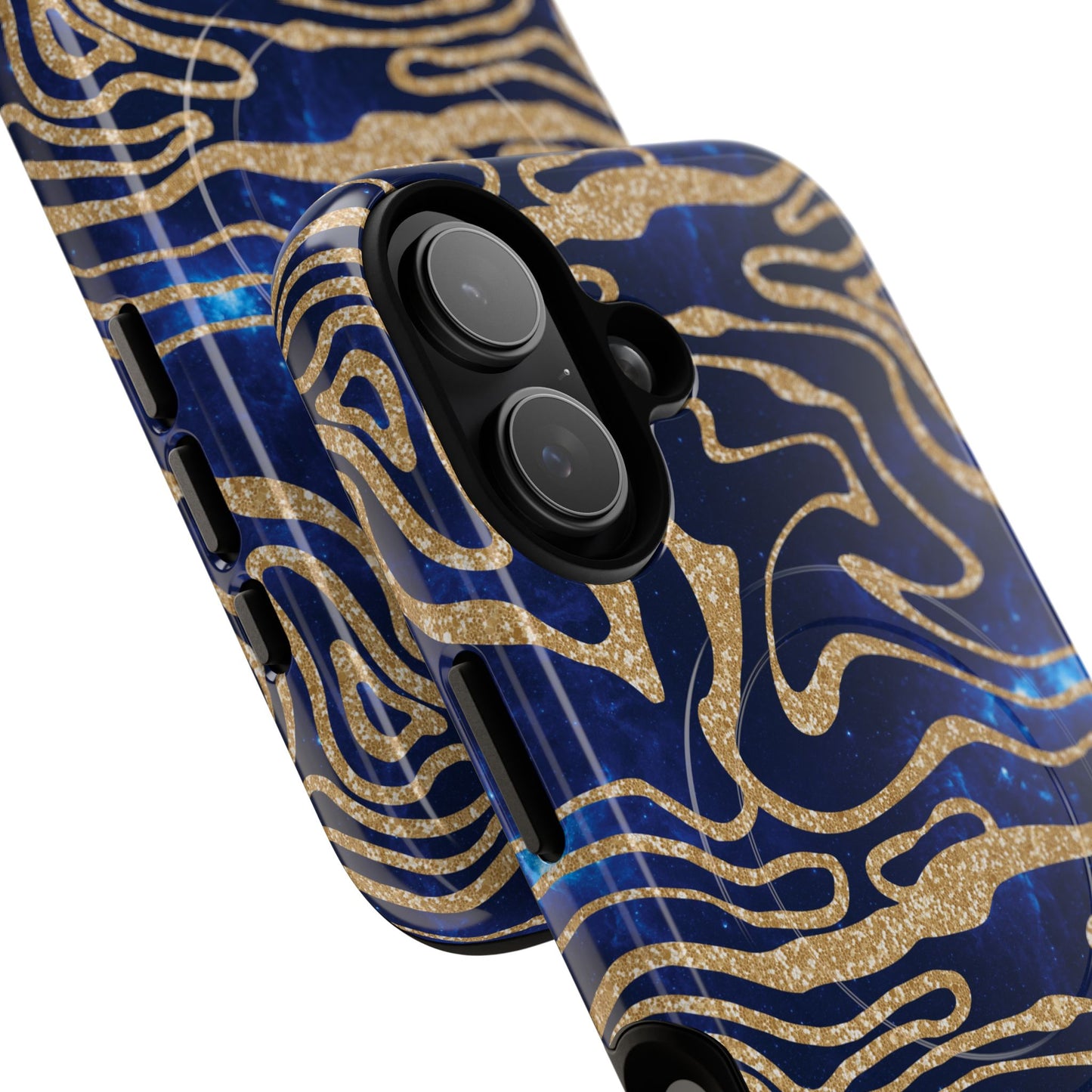 Cosmic Gold in Blue - iPhone Magsafe Case