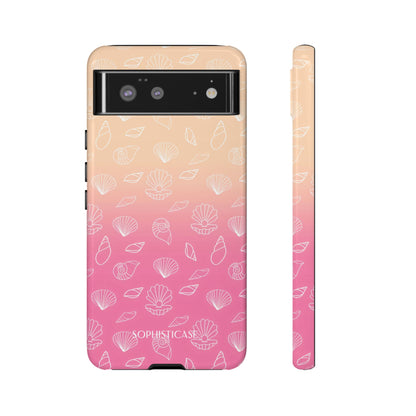 Seashell Society in Sandy Pink Sunset - iPhone Case, Samsung Galaxy Case, Google Pixel Case