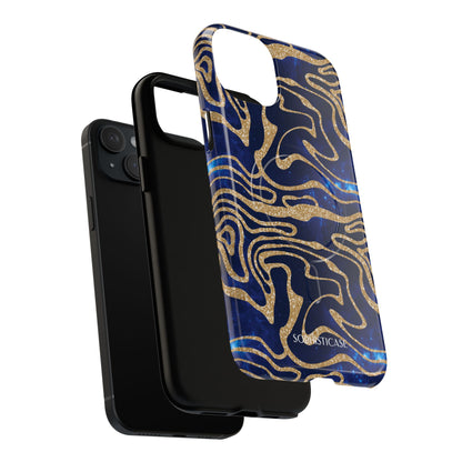 Cosmic Gold in Blue - iPhone Magsafe Case