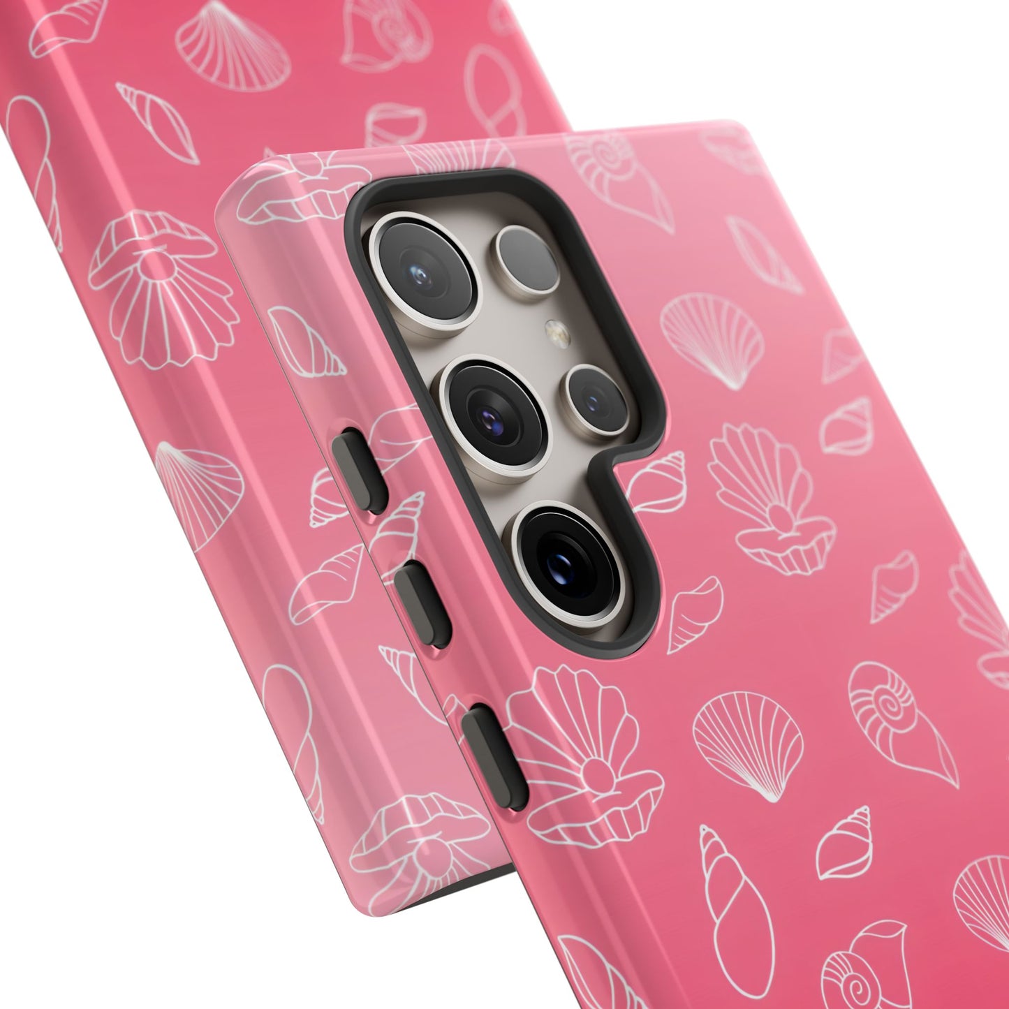 Seashell Society in Sunset Pink - iPhone Case, Samsung Galaxy Case, Google Pixel Case