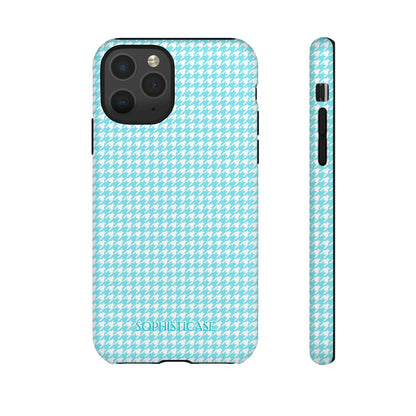 Tough Case - Houndstooth in Aqua