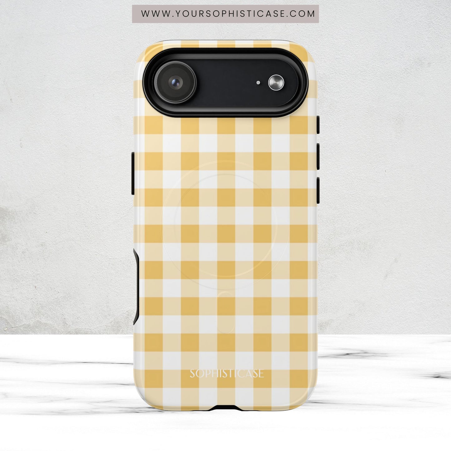 Gingham in Yellow - Magsafe Case