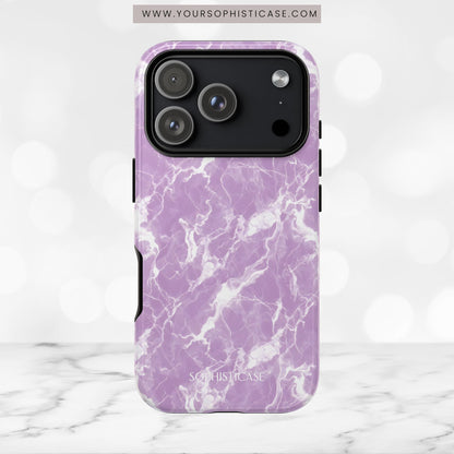 Marble Crush in Purple - iPhone Case