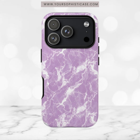 Marble Crush in Purple - iPhone Case