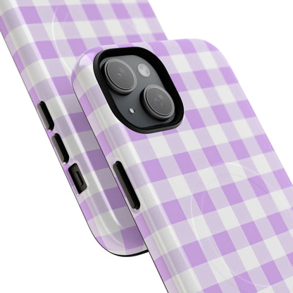 Gingham in Purple - Magsafe Case