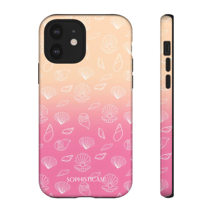 Seashell Society in Sandy Pink Sunset - iPhone Case, Samsung Galaxy Case, Google Pixel Case