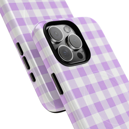 Gingham in Purple - Magsafe Case