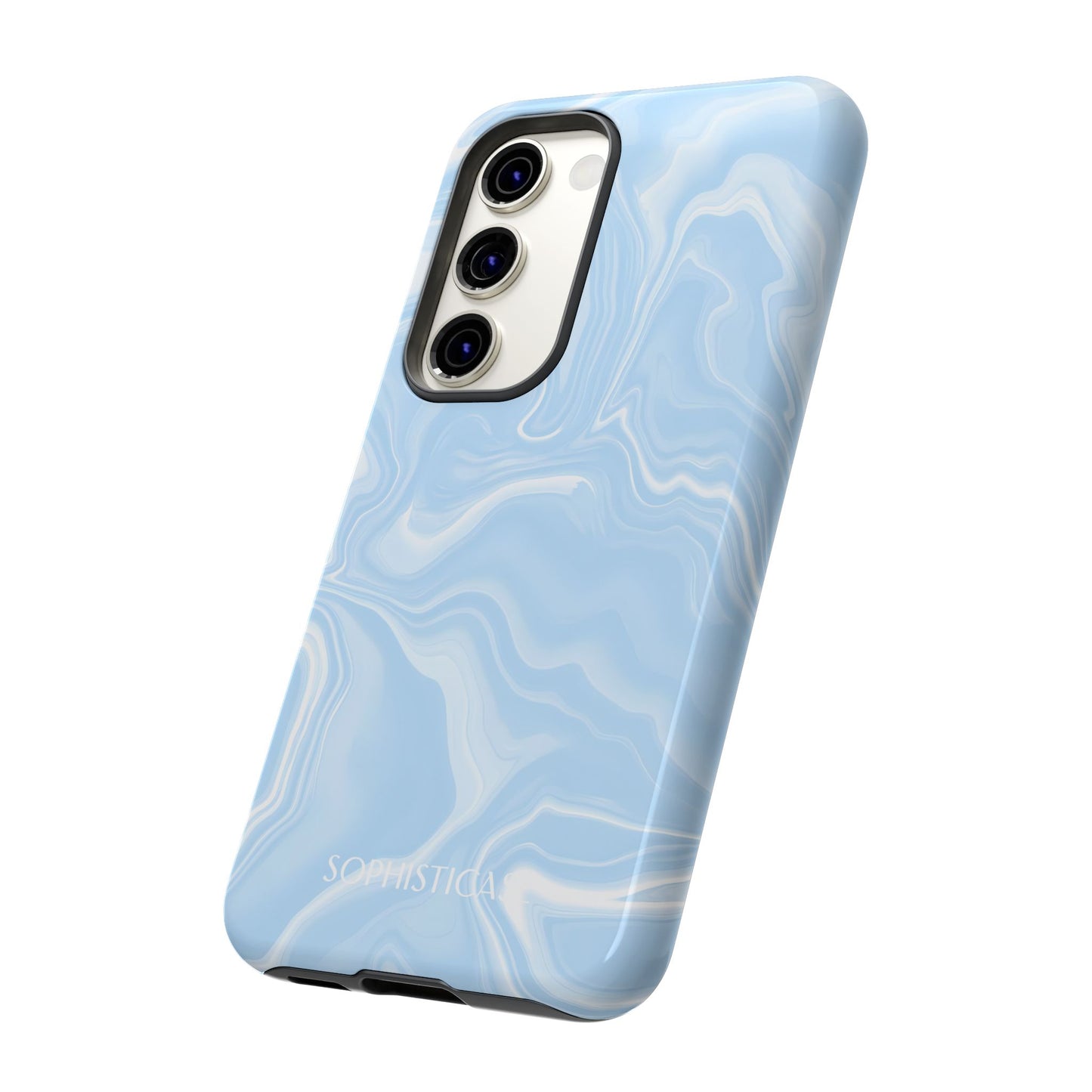 Liquid Dreams in Blue - Protective Phone Case for Samsung Galaxy