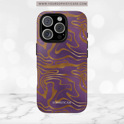 Cosmic Gold in Purple - iPhone Case, Samsung Galaxy Case, Google Pixel Case