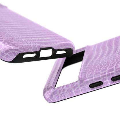 Luxe Leather in Purple - Tough Phone Case
