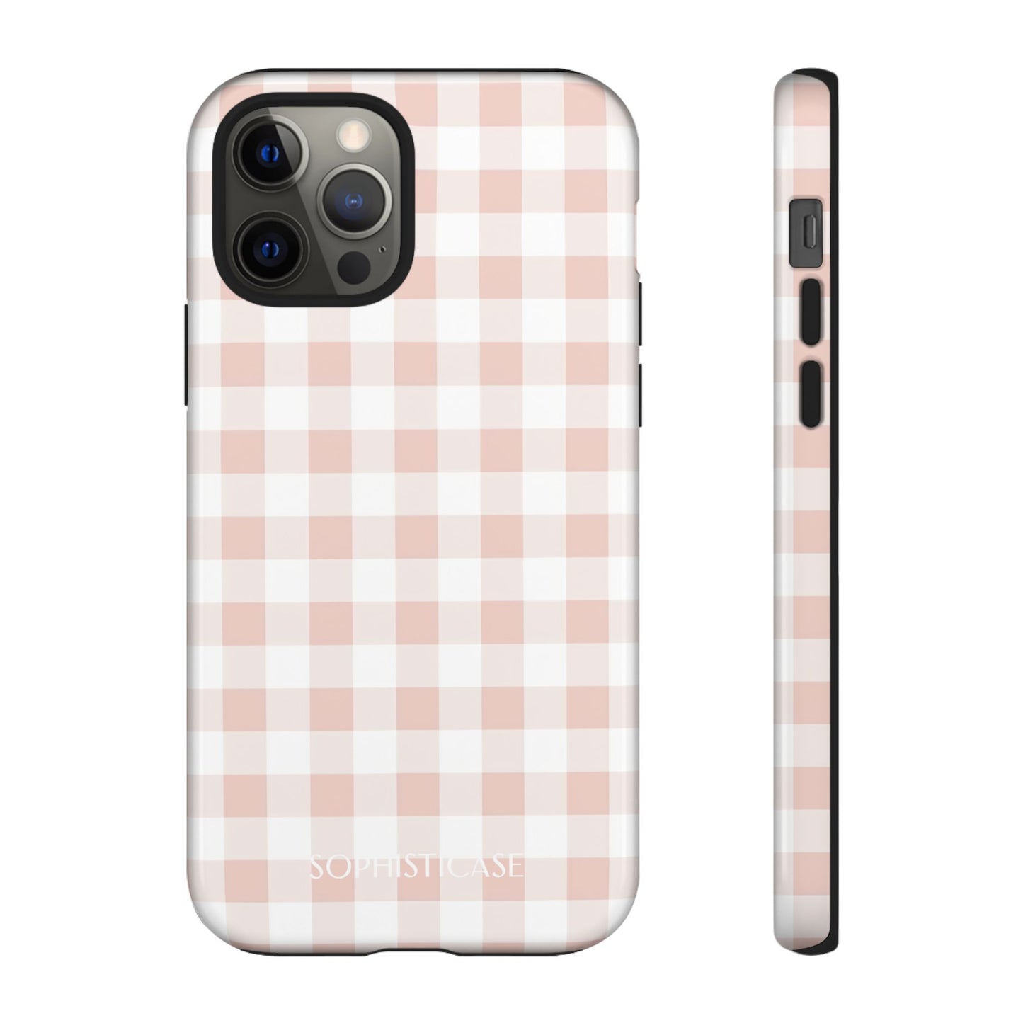 Tough Case - Gingham in Neutral Beige