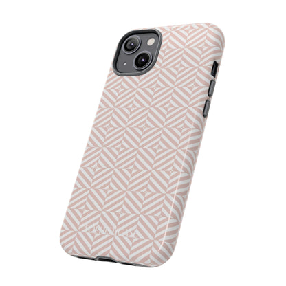 Illusions in Neutral Beige - Dual Layer Shockproof Phone Case for iPhone, Google Pixel and Samsung Galaxy