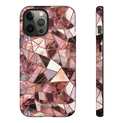 Rose' Runway in Merlot Mosaic - Tough Phone Case
