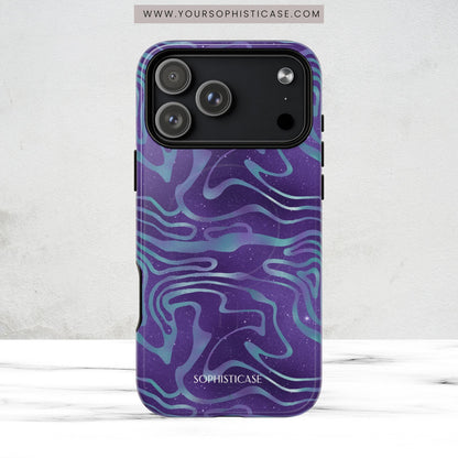 Cosmic Gold in Blue & Purple - iPhone Magsafe Case