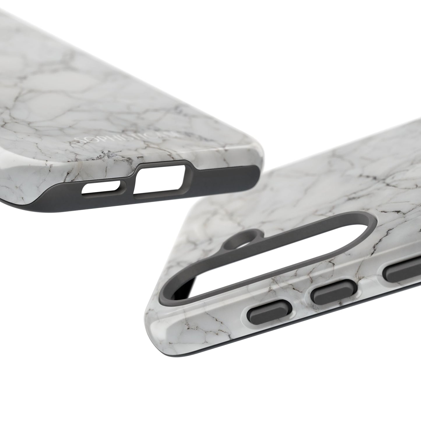 Marble Opulence in White - iPhone Case, Samsung Galaxy Case, Google Pixel Case