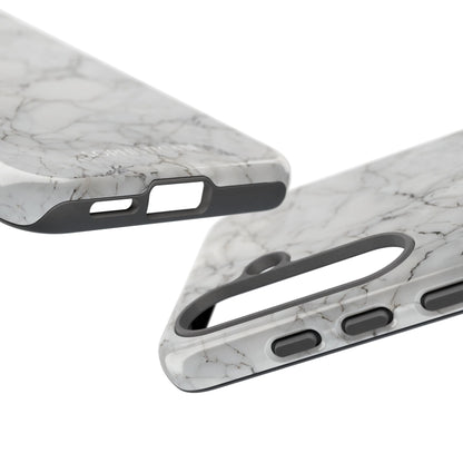 Marble Opulence in White - iPhone Case, Samsung Galaxy Case, Google Pixel Case