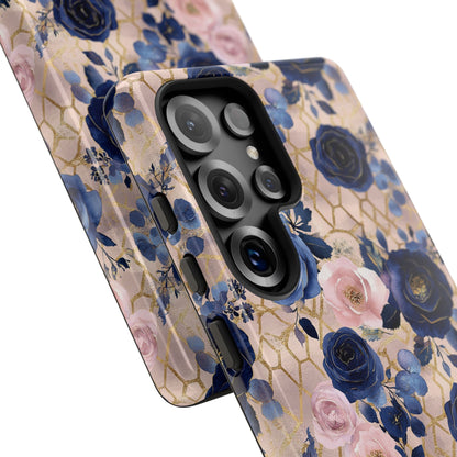 Royal Floral in Navy Blush - Tough Phone Case