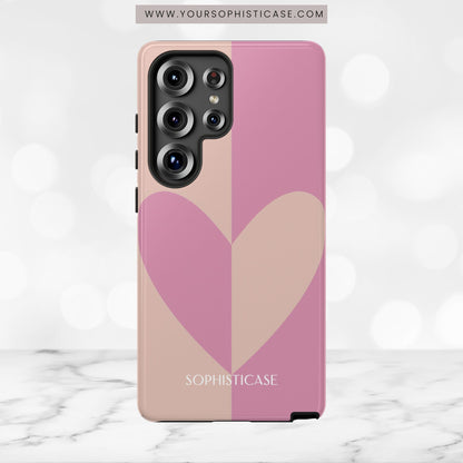 Be Mine in Pink and Brown - iPhone Case, Samsung Galaxy Case, Google Pixel Case