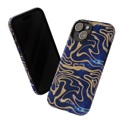 Cosmic Gold in Blue - iPhone Case, Samsung Galaxy Case, Google Pixel Case