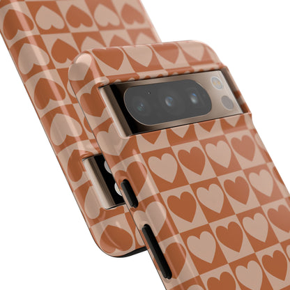 Tough Love in Brown - Tough Phone Case