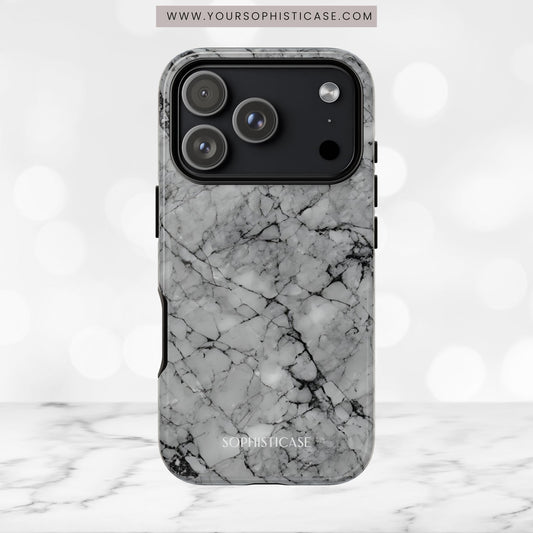 Marble Opulence in Grey - iPhone Case, Samsung Galaxy Case, Google Pixel Case