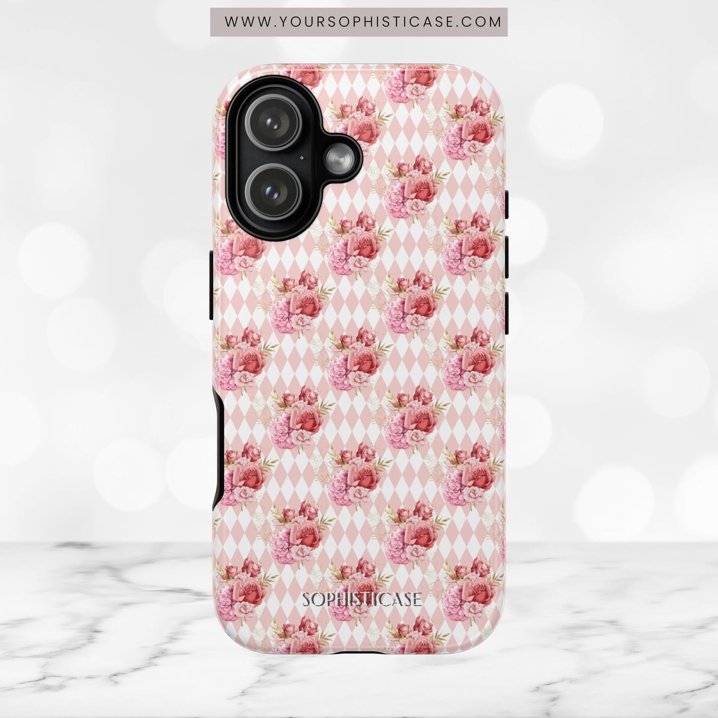 Rose Diamond Romance in Juliette - Tough Phone Case