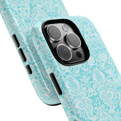 Luxe Lace in Aqua - Magsafe Case