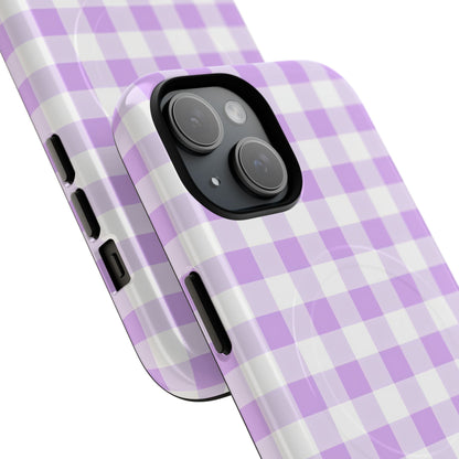 Gingham in Purple - Magsafe Case