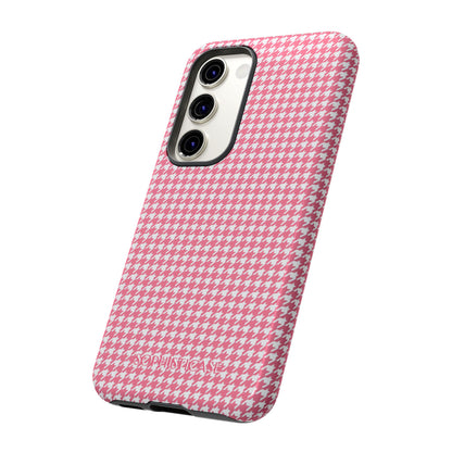 Tough Case - Houndstooth in Salmon